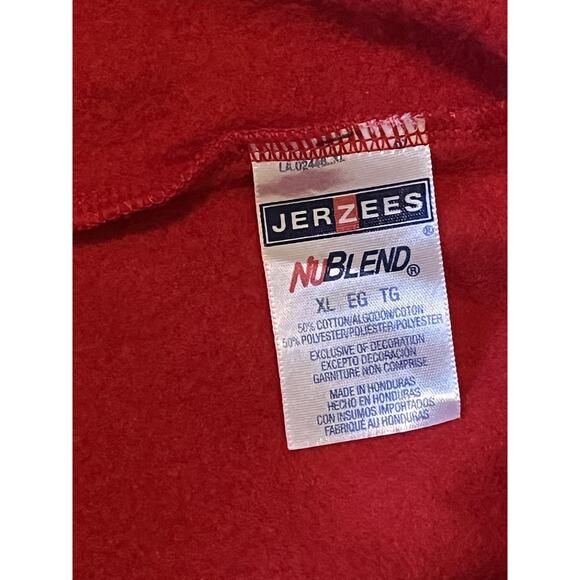 Red LIFEGUARD Sweatpants XL Jerzees NuBlend Fleece Joggers Unisex - Picture 3 of 6